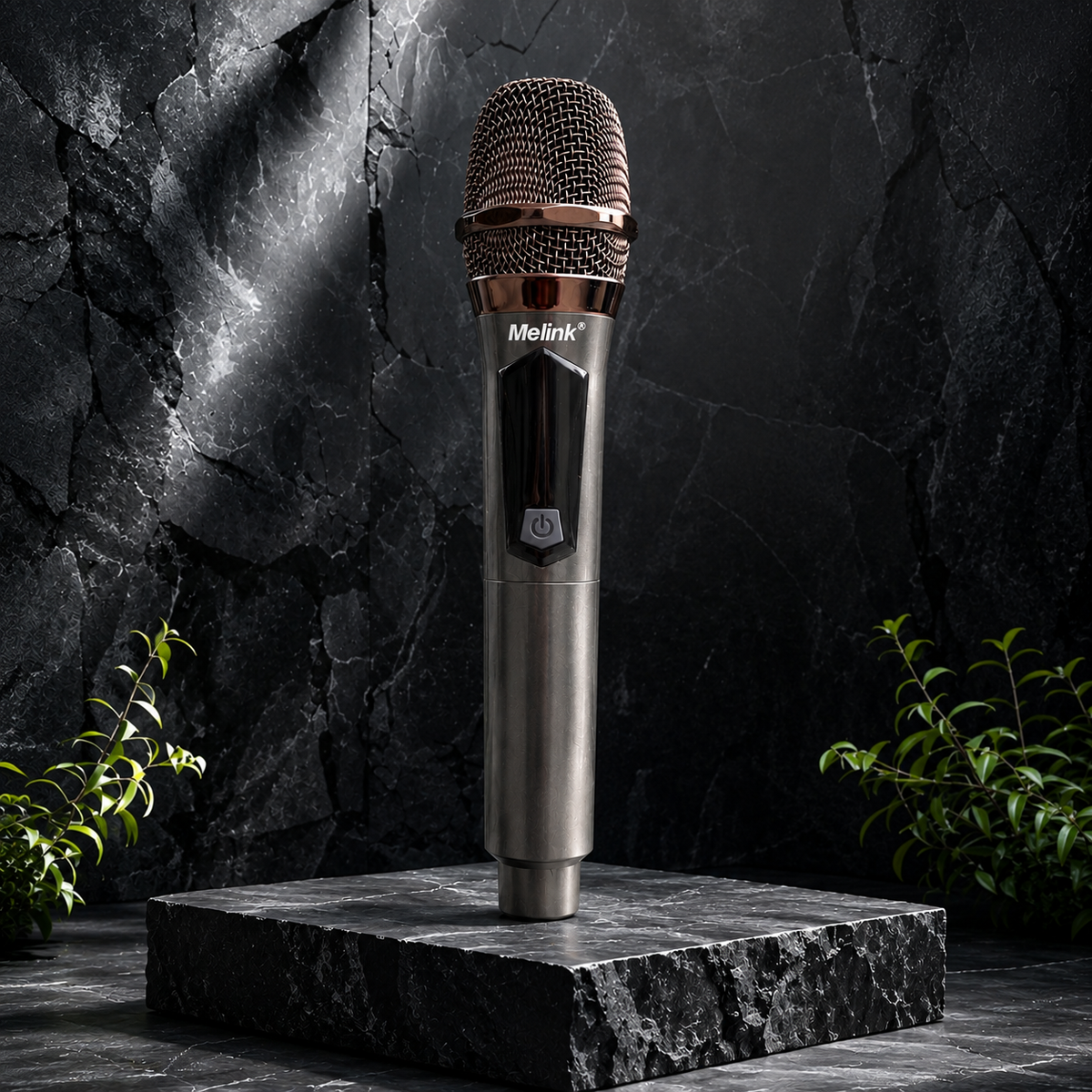Melink ML07 UHF Wireless Microphone with Receiver – Universal Rechargeable Handheld Mic for Karaoke, Events & Public Speaking